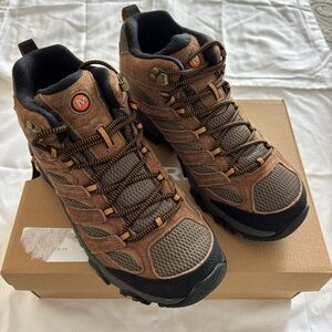 NEW Merrell MOAB 3 Mid WP J035839 Earth Brown Waterproof Trail Hiking Boots Sz 9